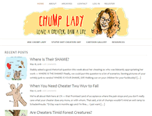Tablet Screenshot of chumplady.com